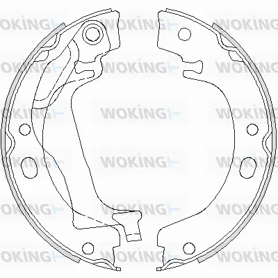 Brake Shoe, parking brake (Z4753.00)