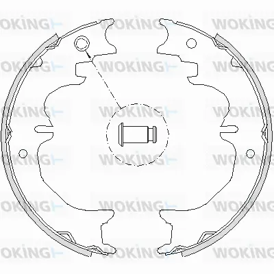 Brake Shoe, parking brake (Z4727.00)