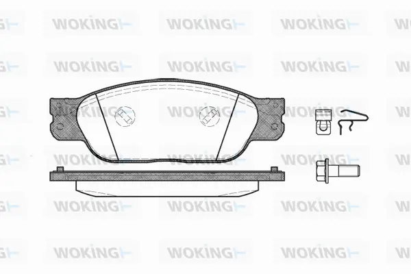 Brake Pad Set, disc brake (P6313.00)