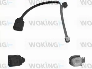 Warning Contact, brake pad wear (001041)
