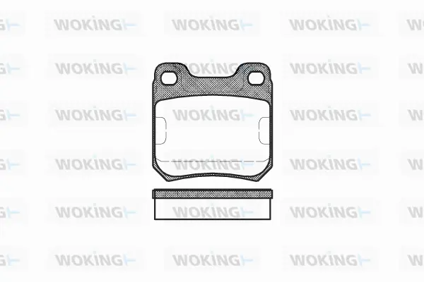 Brake Pad Set, disc brake (P3393.00)