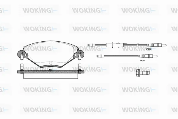 Brake Pad Set, disc brake (P9283.04)