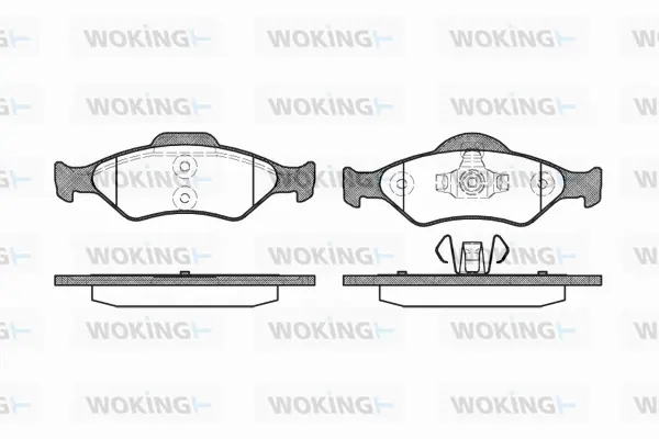 Brake Pad Set, disc brake (P6653.00)