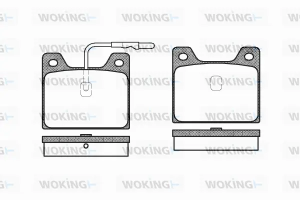 Brake Pad Set, disc brake (P1683.12)
