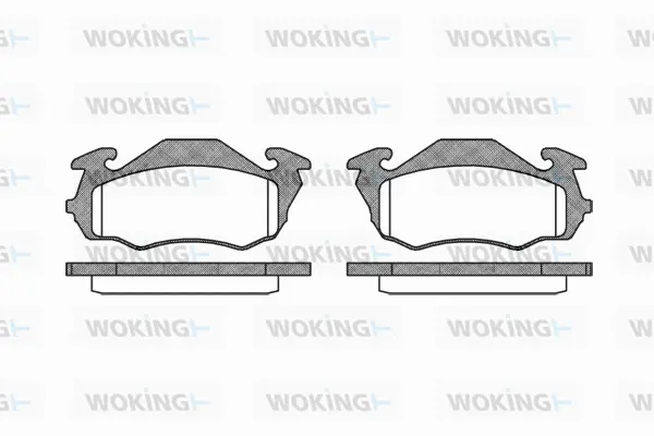 Brake Pad Set, disc brake (P7233.00)