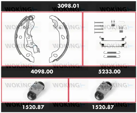 Brake Kit, drum brake (3098.01)