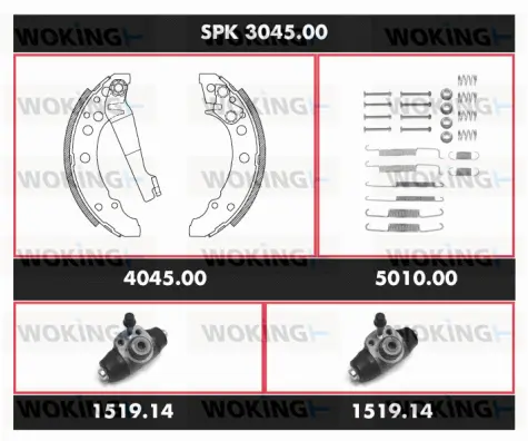 Brake Kit, drum brake (SPK 3045.00)