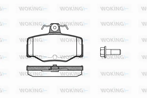 Brake Pad Set, disc brake (P2433.00)