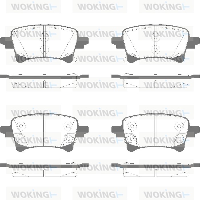 Brake Pad Set, disc brake (P18033.04)