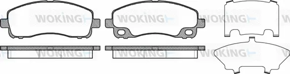 Brake Pad Set, disc brake (P12383.00)
