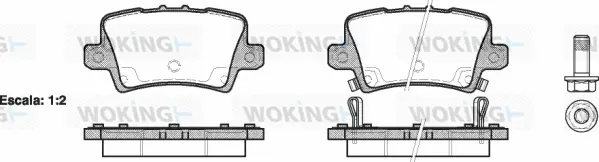 Brake Pad Set, disc brake (P13063.02)