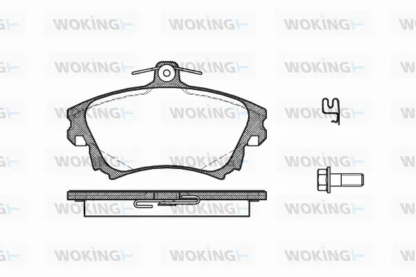 Brake Pad Set, disc brake (P6083.02)
