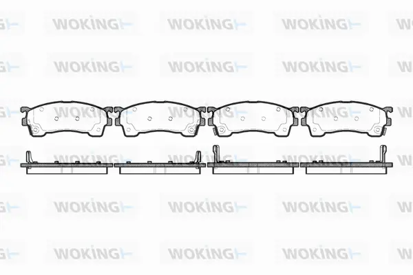 Brake Pad Set, disc brake (P5153.04)