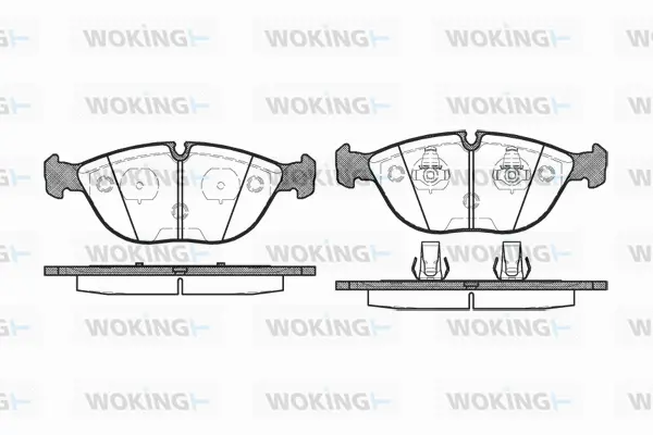 Brake Pad Set, disc brake (P4973.00)