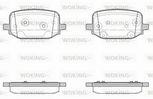 Brake Pad Set, disc brake (P18343.00)