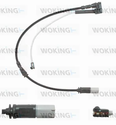 Warning Contact, brake pad wear (001142)