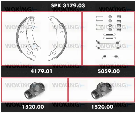 Brake Kit, drum brake (SPK 3179.03)