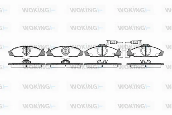 Brake Pad Set, disc brake (P7243.02)