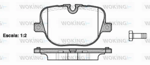 Brake Pad Set, disc brake (P15083.00)
