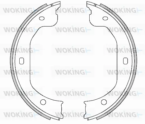 Brake Shoe, parking brake (Z4480.00)