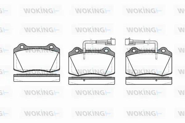 Brake Pad Set, disc brake (P5343.22)
