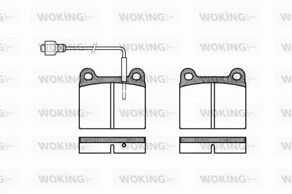 Brake Pad Set, disc brake (P1063.02)