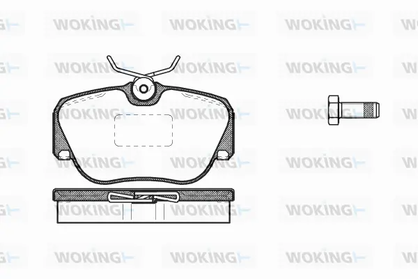 Brake Pad Set, disc brake (P3843.00)