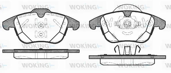 Brake Pad Set, disc brake (P15823.00)