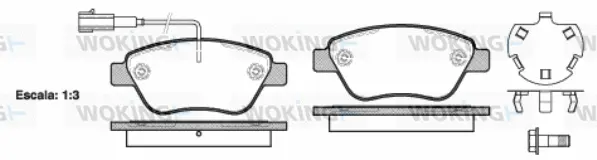 Brake Pad Set, disc brake (P9583.32)
