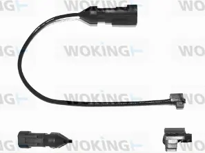 Warning Contact, brake pad wear (001094)
