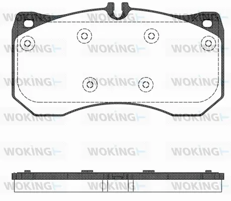 Brake Pad Set, disc brake (P15973.00)
