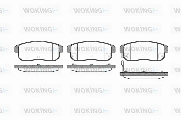 Brake Pad Set, disc brake (P9833.11)