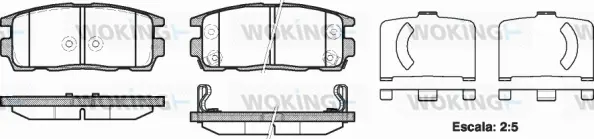 Brake Pad Set, disc brake (P13603.12)