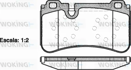 Brake Pad Set, disc brake (P13803.00)
