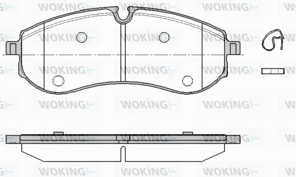 Brake Pad Set, disc brake (P19563.00)