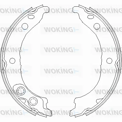 Brake Shoe, parking brake (Z4728.00)