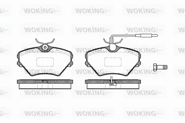 Brake Pad Set, disc brake (P5853.02)
