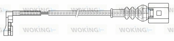 Warning Contact, brake pad wear (001204)