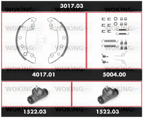 Brake Kit, drum brake (3017.03)