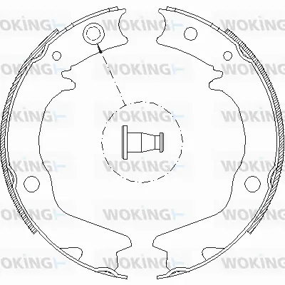 Brake Shoe, parking brake (Z4702.00)