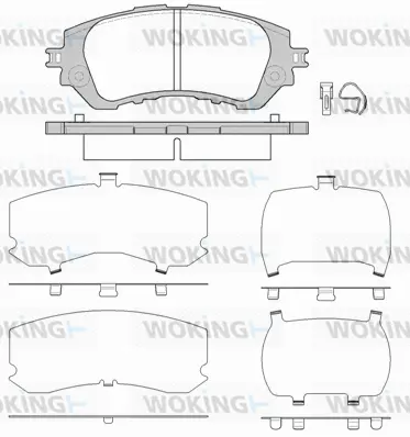 Brake Pad Set, disc brake (P14583.00)