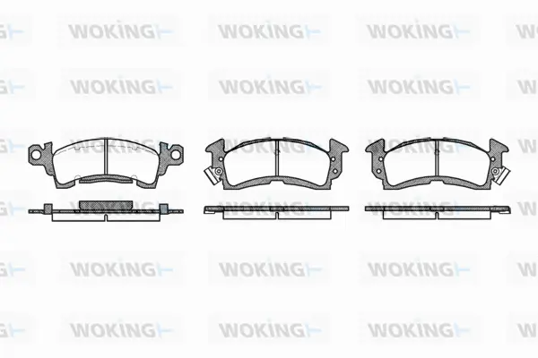 Brake Pad Set, disc brake (P4103.00)