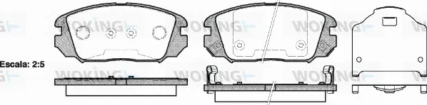 Brake Pad Set, disc brake (P13043.02)
