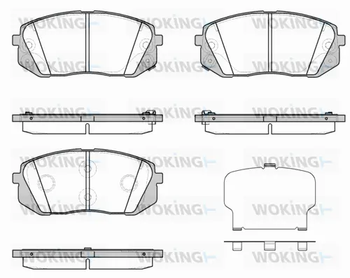Brake Pad Set, disc brake (P12023.43)