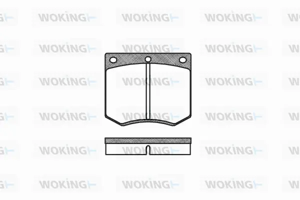 Brake Pad Set, disc brake (P1633.00)