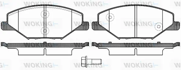 Brake Pad Set, disc brake (P14533.00)