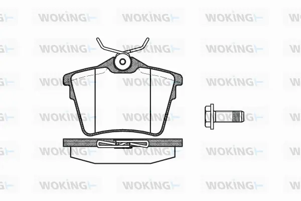 Brake Pad Set, disc brake (P10033.00)