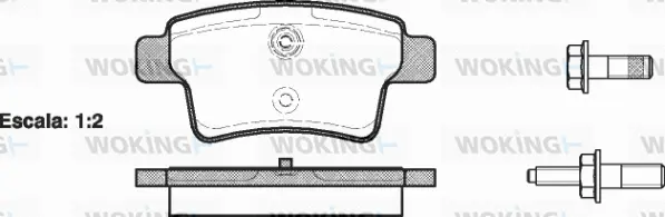 Brake Pad Set, disc brake (P13413.00)