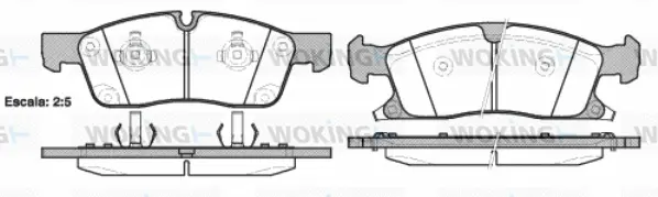 Brake Pad Set, disc brake (P15303.02)