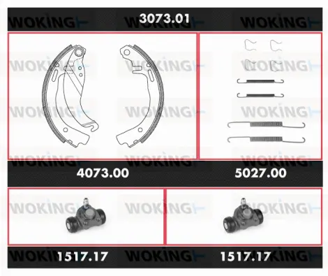 Brake Kit, drum brake (3073.01)